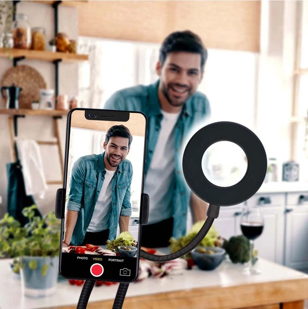 Кільцева лампа Grundig 2 в 1 Selfiestudio (8711252238142) - зображення 6