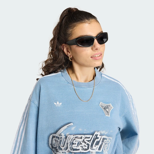 Жіноча футболка ADILENIUM SEASON 5 OVERSIZED DENIM adidas KZ5011 (M) синій (4069989478121) - Фото 4 Жіноча футболка ADILENIUM SEASON 5 OVERSIZED DENIM adidas KZ5011 (M) синій (4069989478121) - зображення 4