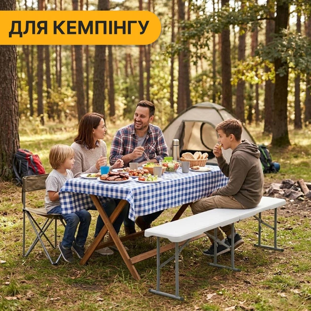 Туристична лавка LEOBRO розкладна Tourismo 180 x 27 см (LB-1062) - зображення 7