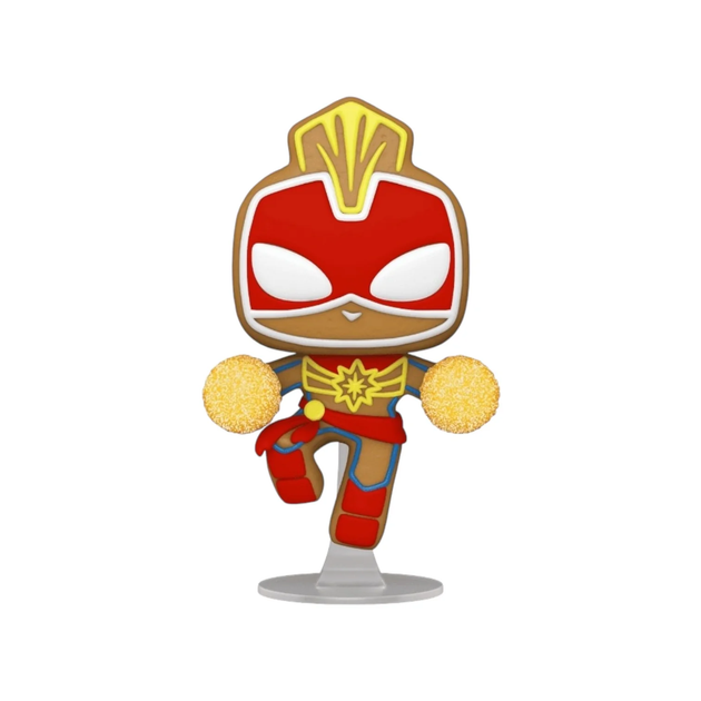 Фигурка Имбирный Капитан Марвел — Funko Pop! MARVEL: HOLIDAYS — GINGERBREAD CAPTAIN MARVEL #936 - изображение 2