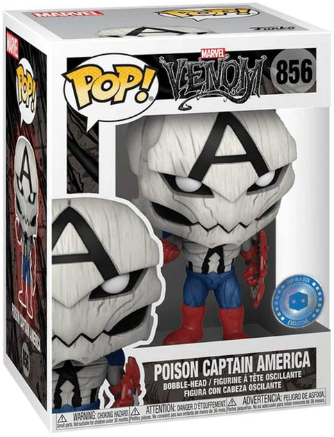 Фигурка Отравленный Капитан Америка — Funko Pop! MARVEL: VENOM — POISON CAPTAIN AMERICA (PIAB EXCLUSIVE) #856 - Фото 1 Фигурка Отравленный Капитан Америка — Funko Pop! MARVEL: VENOM — POISON CAPTAIN AMERICA (PIAB EXCLUSIVE) #856 - изображение 1
