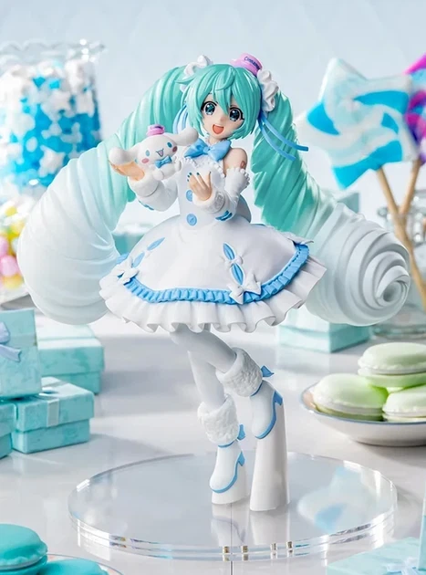 Аниме фигурка SEGA Вокалоид Хацунэ Мику Hatsune Miku Cinnamoroll 19 см - Фото 2 Аниме фигурка SEGA Вокалоид Хацунэ Мику Hatsune Miku Cinnamoroll 19 см - изображение 2
