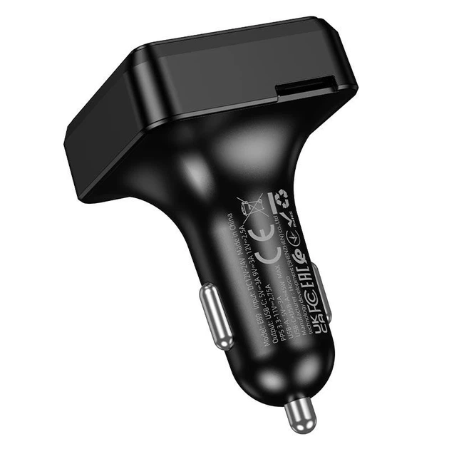 Автомобільний FM трансмітер HOCO E89 Libre Bluetooth 5.4, 45W, PD/QC, 2×USB + Type-C, Hands-Free, підтримка USB/TF - Фото 5 Автомобільний FM трансмітер HOCO E89 Libre Bluetooth 5.4, 45W, PD/QC, 2×USB + Type-C, Hands-Free, підтримка USB/TF - изображение 5