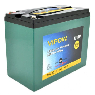 Батарея LiFePo4 Vipow LiFePO4 12.8V-30A (LiFePO4128-30/25) - Фото 1 Батарея LiFePo4 Vipow LiFePO4 12.8V-30A (LiFePO4128-30/25) - изображение 1