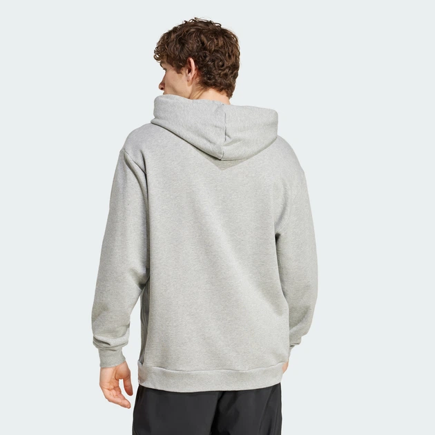 Мужское худи Brand Love French Terry adidas IX1316 (L) серый (4067898835530) - изображение 2