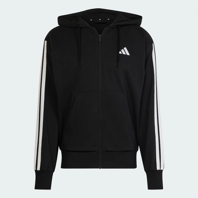 Чоловіча толстовка Essentials 3-Stripes French Terry adidas JD1877 (XL) чорний (4067901407792) - зображення 6