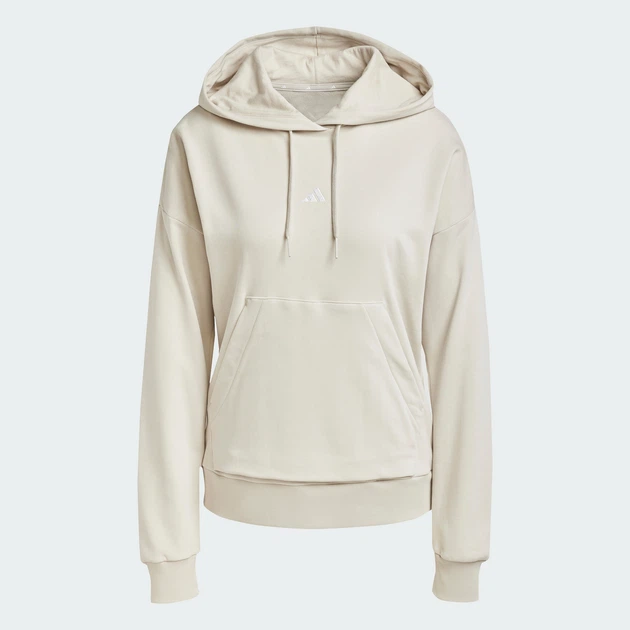 Женское худи Essentials Small Logo French Terry adidas JC5934 (L) бежевый (4067891014918) - изображение 6