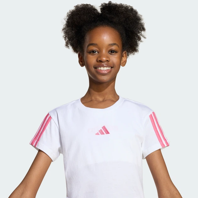 Детская футболка Essentials Kids adidas JY4973 (152) белый (4068808382410) - изображение 5
