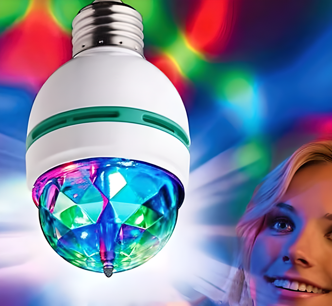 Диско-лампа multicolor Е27 без перехідника 1/50 - изображение 4