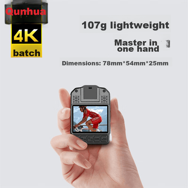 VOSONIC D2 64GB 4K нательная камера для сотрудников правоохранительных органов, миниатюрная портативная нагрудная камера высокого разрешения с функцией аудио- и видеозаписи. - изображение 8