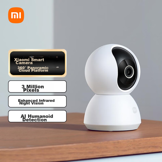 MI Camera 2K версія з поворотом та нахилом, домашня камера безпеки, дитячий монітор, інфрачервоне нічне бачення, перегляд з мобільного телефону високої чіткості, розумна камера з пікселями 300 Вт, пристрій для догляду за немовлятами - зображення 2