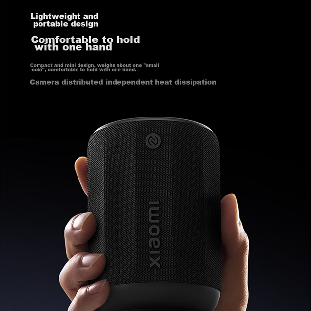 Міні-колонка Bluetooth Xiaomi світло-кавового кольору, акустична міні-гармата, розумне підключення MI Pengpai, пилонепроникна, водонепроникна, для кемпінгу, NFC, високоякісна, подарунок, домашнє використання - зображення 5