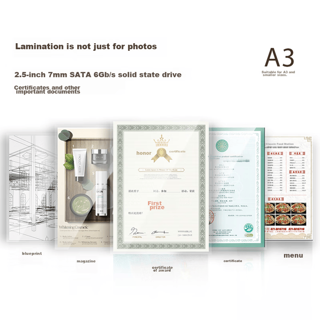 Ламинатор для продуктов питания формата A3/A4, фотоламинатор A3/A4, ламинатор для офисных фотографий, ламинатор с ламинирующими пакетами для интегрированного ламинирования и резки 14377 - изображение 4