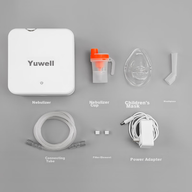 Небулайзер Yuwell, распылитель для детей, взрослых и пожилых людей, для домашнего и медицинского использования, компрессионный небулайзер с маской, 405E - изображение 5