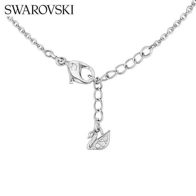 Намисто SWAROVSKI SWAN з чорно-білим градієнтним лебедем, подарунок на день народження для дівчини, жіночі ювелірні вироби, 5614103 - зображення 2