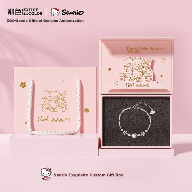 Браслет Chaosehui Sanrio Hello Kitty 6029 з чистого срібла, жіночий - зображення 2