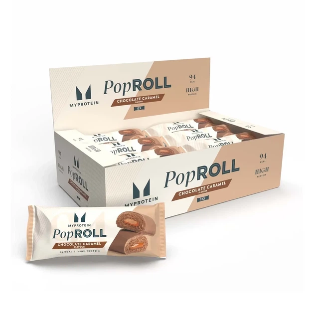 Батончик Pop Rolls MyProtein, шоколад і карамель, 12 × 27 г - зображення 3