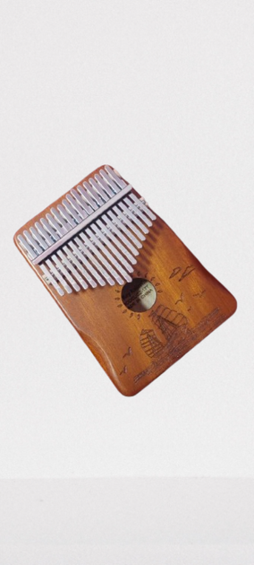Калимба с резонатором Kalimba на 17 язычков Ручное фортепиано Коричневый с Узором Корабли в море K-17-20K - Фото 4 Калимба с резонатором Kalimba на 17 язычков Ручное фортепиано Коричневый с Узором Корабли в море K-17-20K - изображение 4