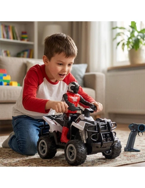 Zdalnie sterowany quad Woopie RC Kaskaderski 1:16 Biały (56874) (5906280656874) - obraz 4