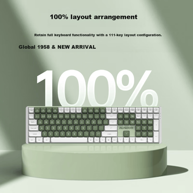 Комплект бездротовий AUSDOM Hola111 Wireless Green - зображення 4