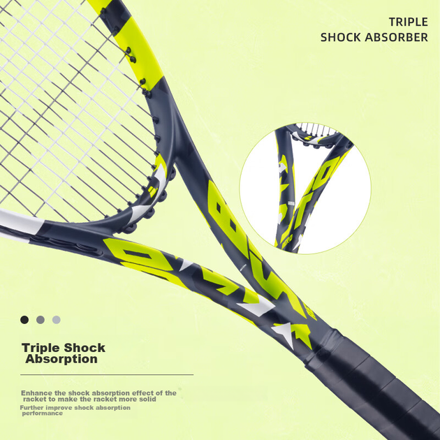 Тенісна ракетка Babolat Full Carbon, модель 2023 року, для чоловіків та жінок початківців та гравців середнього рівня, BOOST AERO - изображение 6