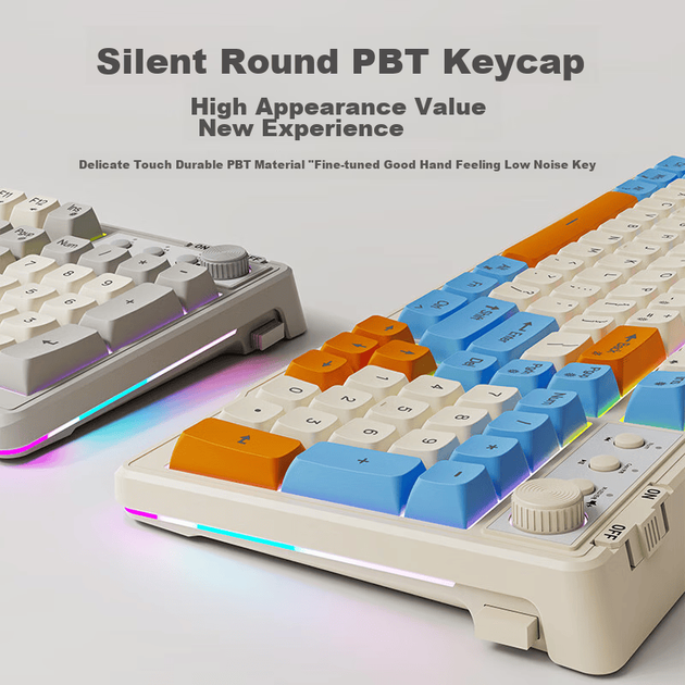 Комплект беспроводной EWEADN V98 Wireless/Bluetooth/USB Orange - изображение 4