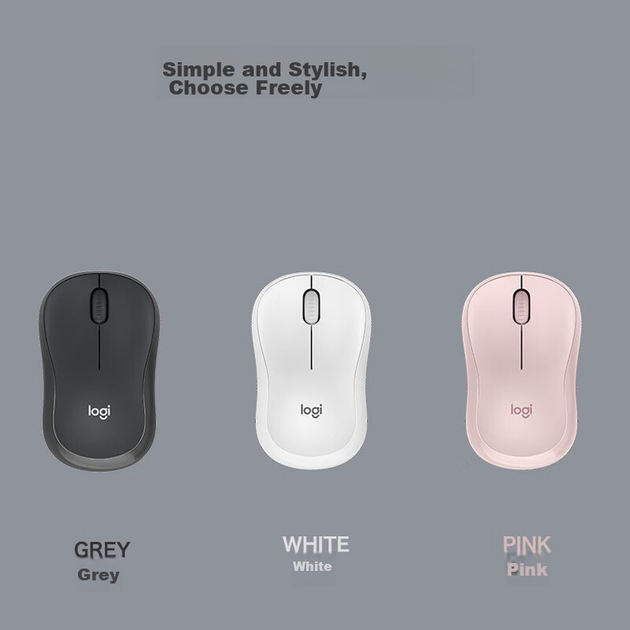 Мышь Logitech M240 Silent Bluetooth Rose - изображение 3
