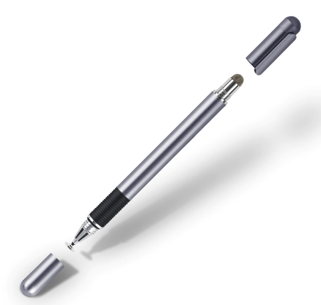Стилус универсальный Goojodoq 2 в 1 Capacitive Metal Ball Grey – фото ...