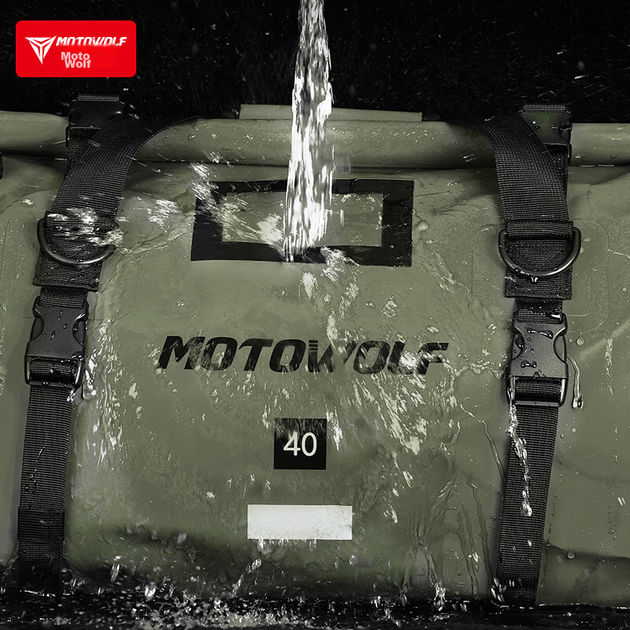 Задняя сумка для мотоцикла MOTOWOLF, экипировка для водителя, водонепроницаемый рюкзак для путешествий на гоночном мотоцикле, универсальная мотоциклетная сумка. - изображение 10