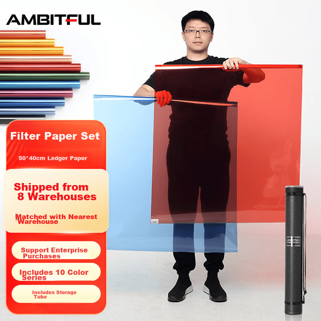 Фотобокс AMBITFUL Zijie 50*40 см, для фото- и видеосъемки, фильтр цветовой температуры, гель для сценического освещения, фильтровальная бумага для фото и TikTok, цветной фильтр для съемочного реквизита. - изображение 4