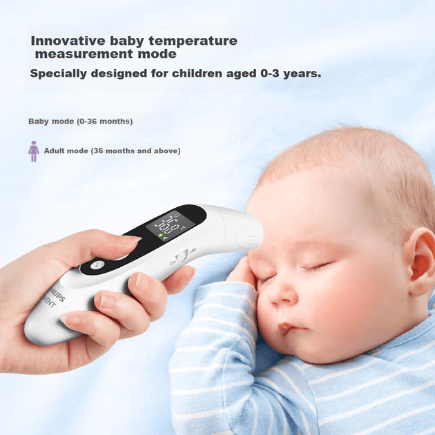 Точный медицинский ушной термометр Philips AVENT для младенцев и детей, а также для пожилых людей, цвет Arctic White, модель FC-IR105. - изображение 7