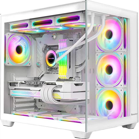 Корпус Huntkey S980 Panoramic Edition Seaside View White - изображение 3
