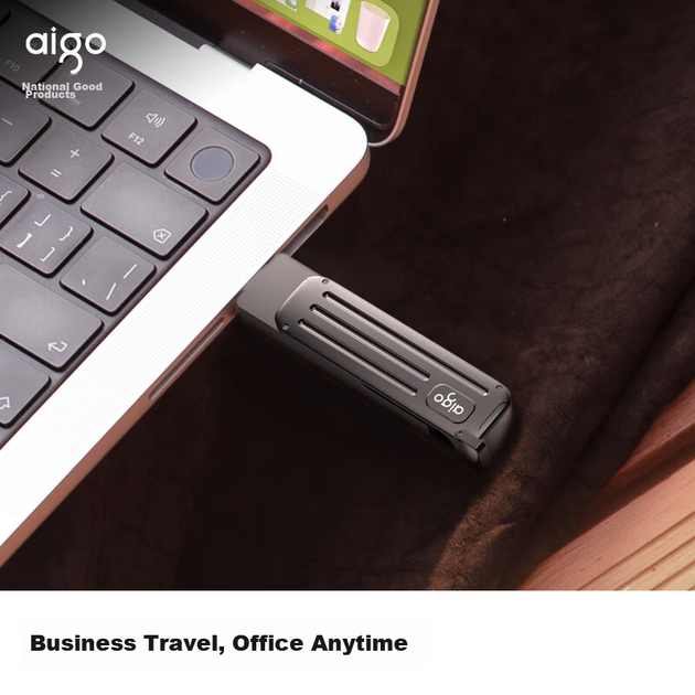 Флеш-накопичувач Aigo 256 ГБ типу C USB 3.2 високошвидкісний, W381 швидкість читання 220 МБ/с, сумісний з телефонами та комп'ютерами, офісний USB-накопичувач для бізнесу, портативний флеш-накопичувач для подорожей - зображення 9