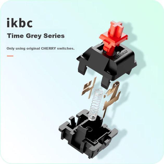 Клавиатура беспроводная ikbc W200 Cherry MX Red Wireless Grey - изображение 4