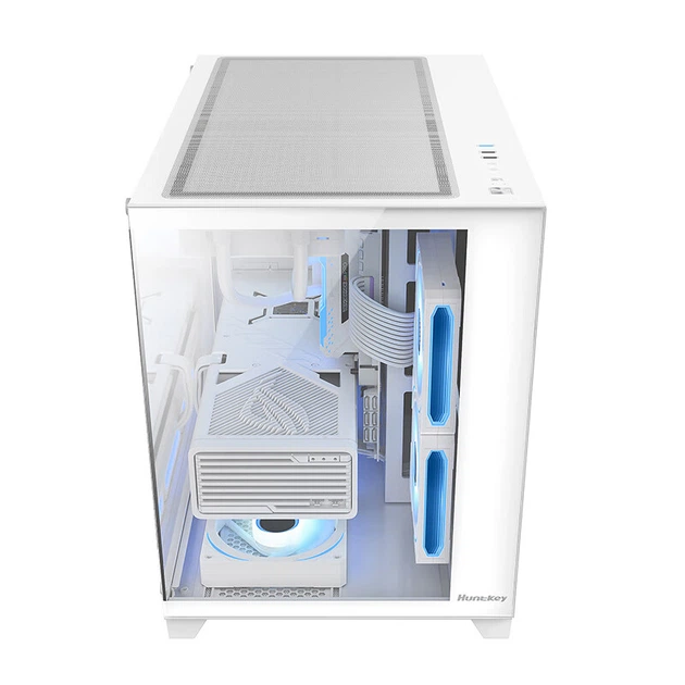 Корпус Huntkey S960 Storm Snow X White Panoramic Edition Seaside View - изображение 12