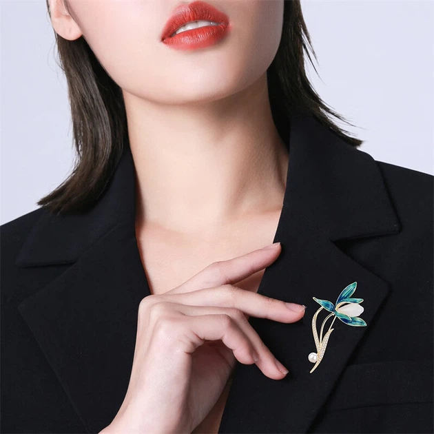 Брошь Qlady Magnolia Pearl женская для шарфа - Фото 9 Брошь Qlady Magnolia Pearl женская для шарфа - изображение 9