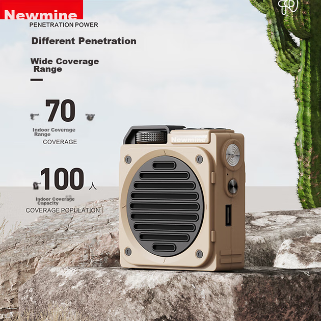Міні-мегафон Newmine MS12 для вчителів, екскурсоводів, поясний Bluetooth-колонка, портативний рекламний лекційний навчальний пристрій з високою гучністю, чорний - зображення 6