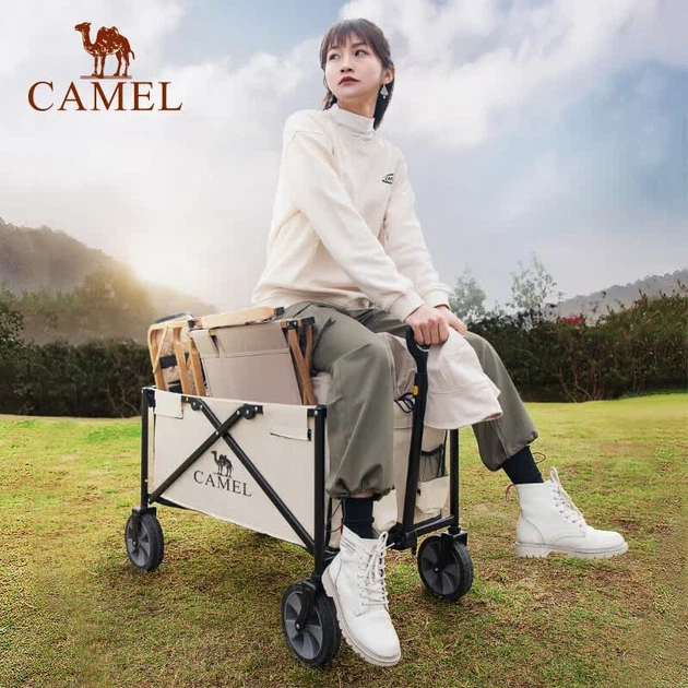 Тележка CAMEL для кемпинга портативная складная, для пикника/покупок/собак - изображение 4