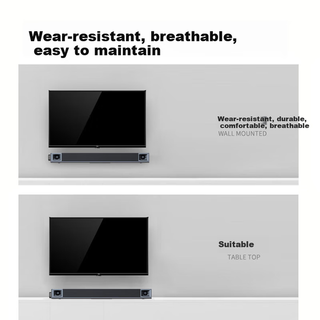 Аудіосистема для телевізора Newmine Soundbar, караоке-колонка для домашнього кінотеатру, колонка для вітальні, настінна колонка, панельна колонка, версія з двома мікрофонами - зображення 8