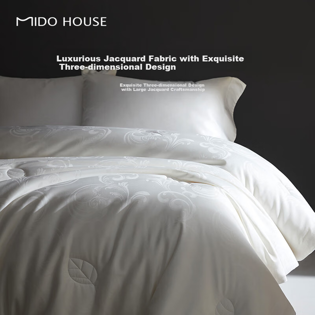 Ковдра MIDO HOUSE Mingdu з чистого шовку 60 каунтів, 100% шовк, весняно-осіння, всесезонна, 150*200 см - зображення 6