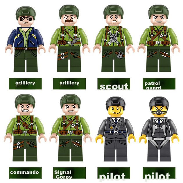 Игрушка Dayishou для детей 8-12 лет, совместима с конструктором Lego «Танки», «Различные самолеты», «Военная техника», отличный подарок на День защиты детей для мальчиков. - изображение 6