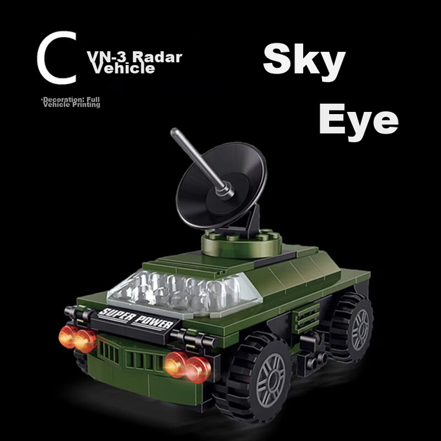 Игрушка Dayishou для детей 8-12 лет, совместима с конструктором Lego «Танки», «Различные самолеты», «Военная техника», отличный подарок на День защиты детей для мальчиков. - изображение 8