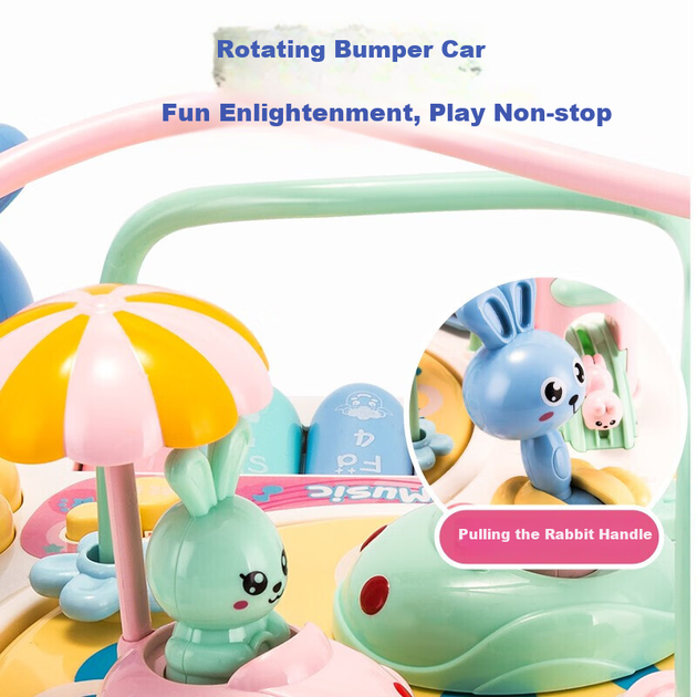 Многофункциональный игровой столик Xinge Baby Toy для новорожденных от 6 до 12 месяцев, музыкальное обучающее пианино, подарок на день рождения. - изображение 4