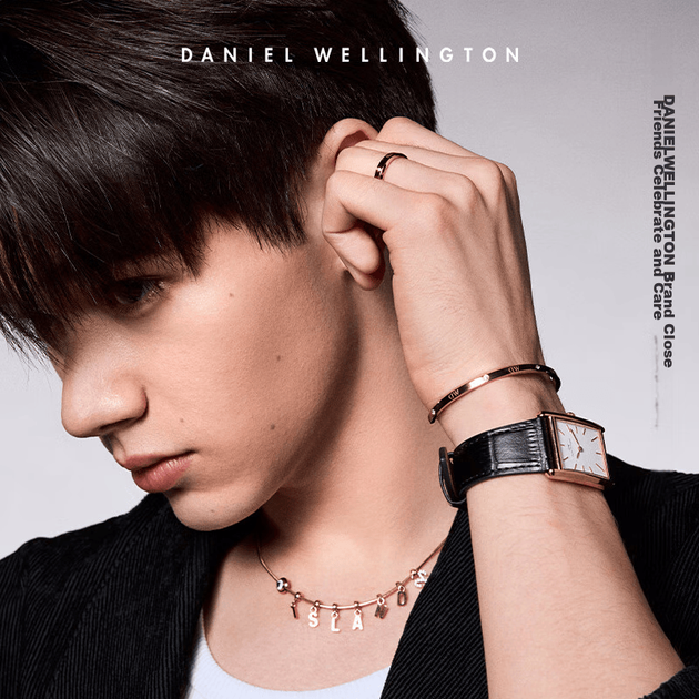 Браслет DanielWellington DW для жінок, сяюче зоряне небо з рожевого золота великого розміру, подарунок на день народження для дівчини, парний браслет DW528 - изображение 4