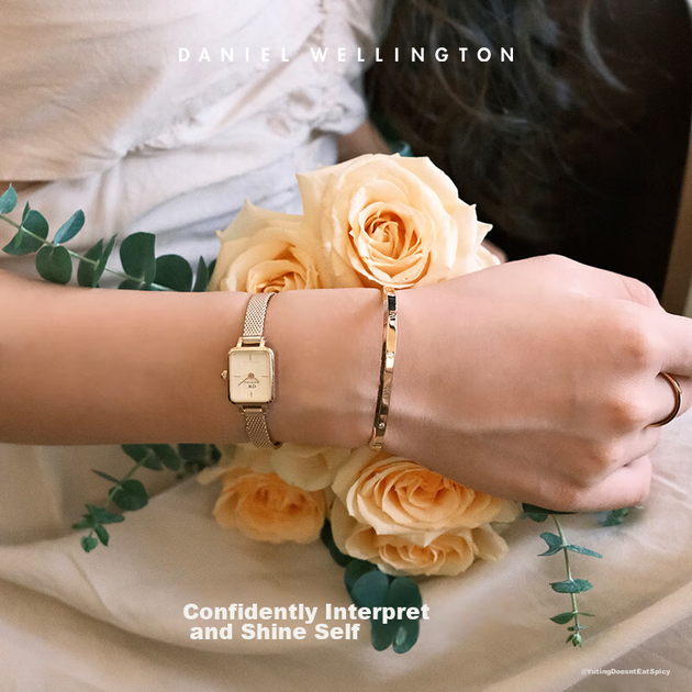 Браслет DanielWellington DW для жінок, сяюче зоряне небо з рожевого золота великого розміру, подарунок на день народження для дівчини, парний браслет DW528 - изображение 5