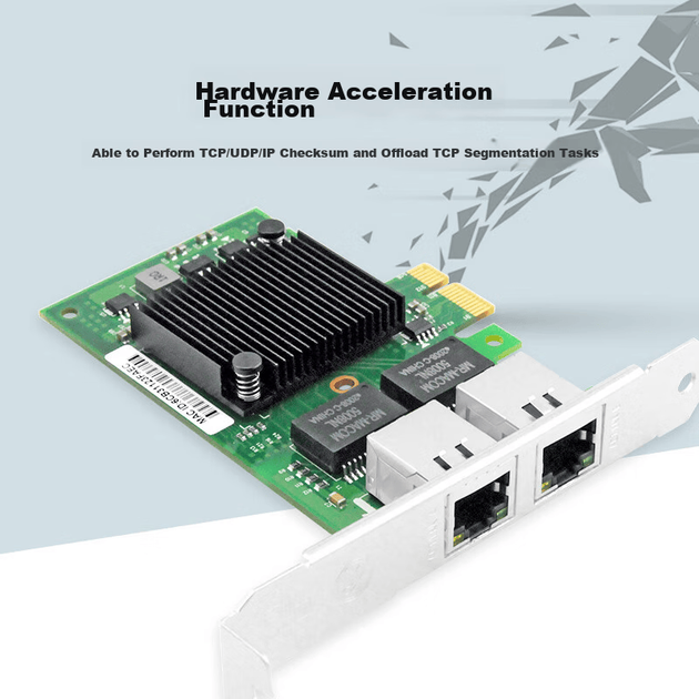 Сетевая карта LR-LINK Lianrui LREC9222HT PCIEx1 Gigabit Dual-Port Server I350-T2, подходит для серверов, промышленных камер и GigE. - изображение 5