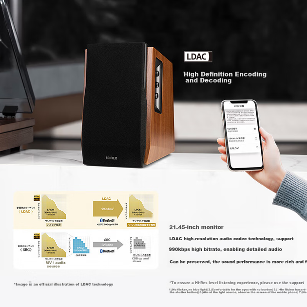 Колонки EDIFIER R1700BT+ настільні Bluetooth 2.0 - Фото 4 Колонки EDIFIER R1700BT+ настільні Bluetooth 2.0 - зображення 4