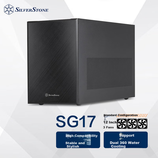 Корпус Silverstone SG17 MATX Small Case Black - Фото 4 Корпус Silverstone SG17 MATX Small Case Black - изображение 4