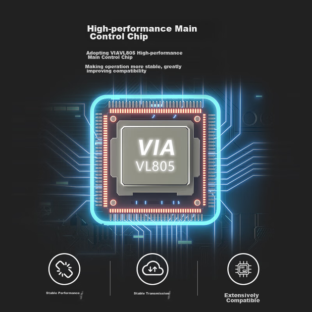Плата розширення EB-LINK PCI-E на 7 портів USB 3.0, внутрішня семипортова USB-адаптерна плата для настільного комп'ютера, плата концентратора HUB, блок живлення не потрібен - изображение 6