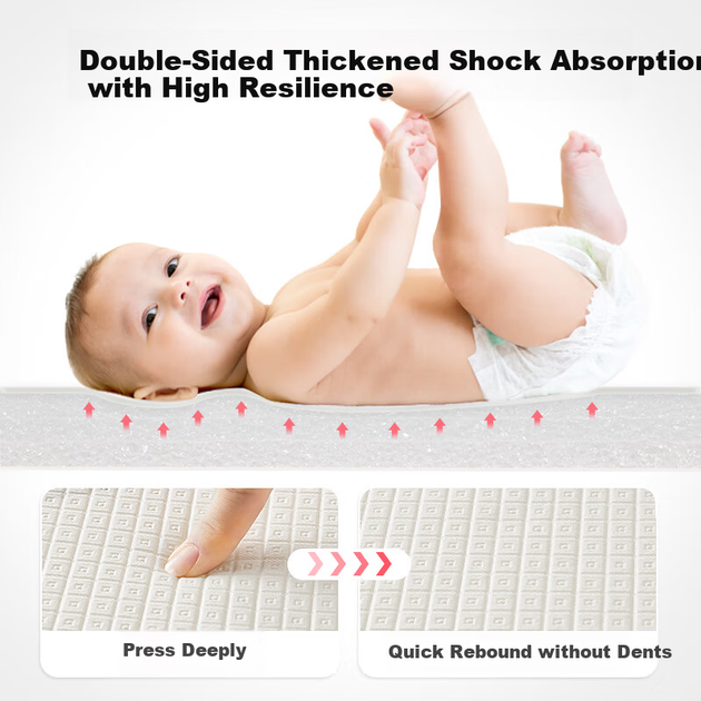 Коврик детский для ползания Beiboshi Babybox, утолщенный, 180x200x2 см - изображение 2